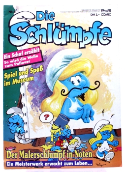 Die Schlümpfe Comic Magazin Nr. 21: Der Malerschlumpf in Nöten von Bastei